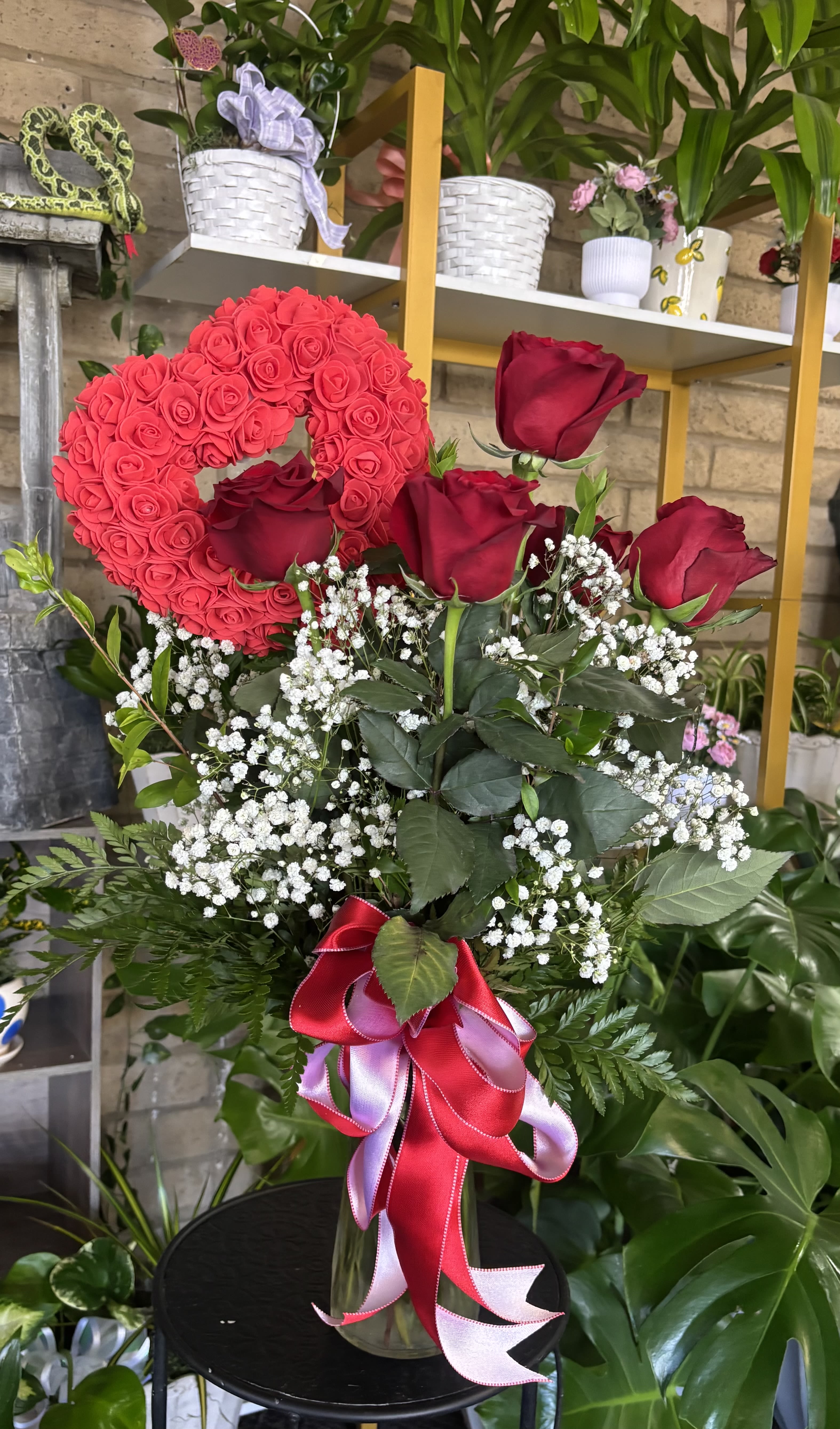 Floral Heart  Roses  - Reasonable flower substitutions may be made due to availability
