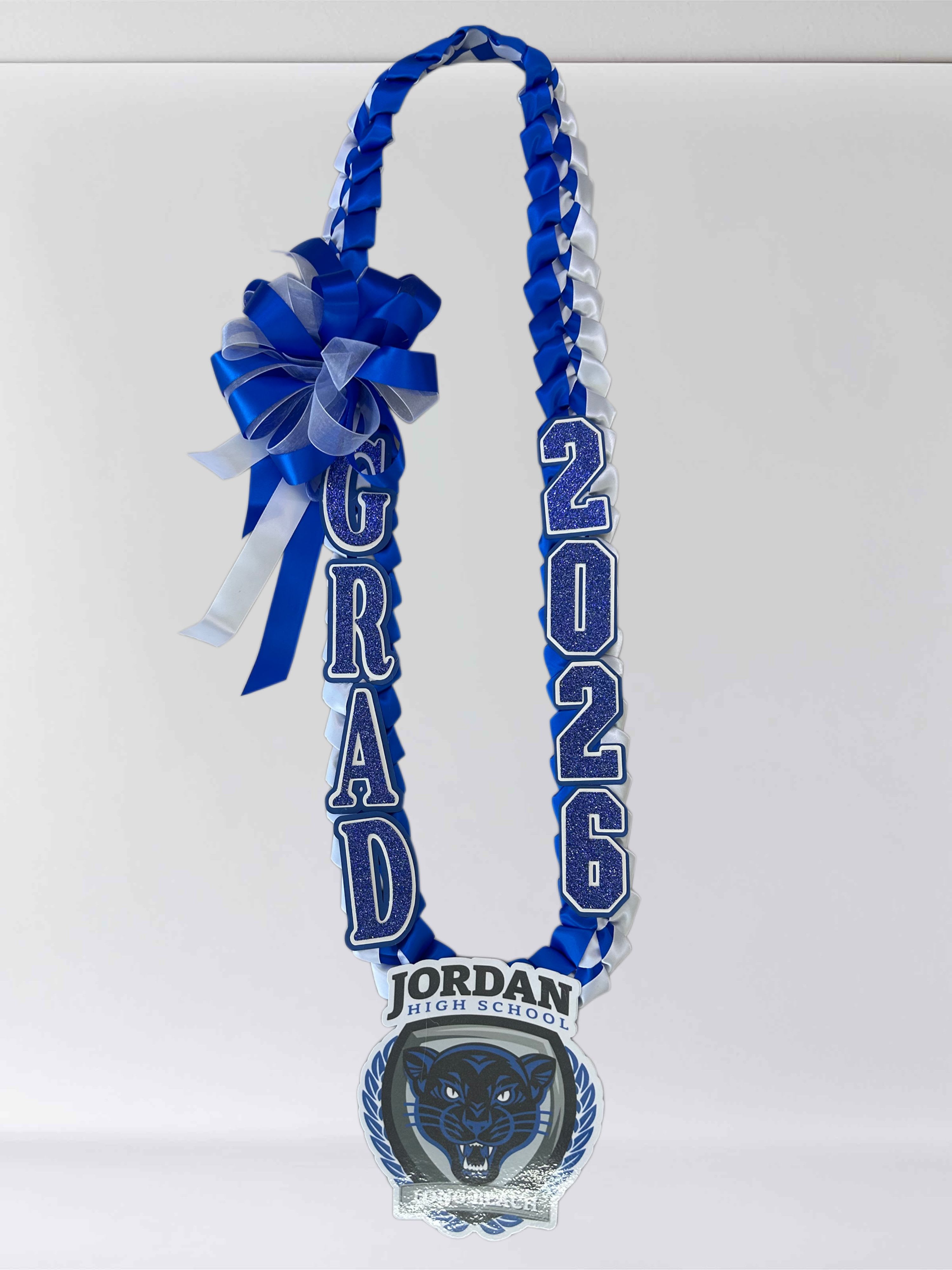 Jordan High School Ribbon Leis - Graduation ribbon leis for Jordan High School!