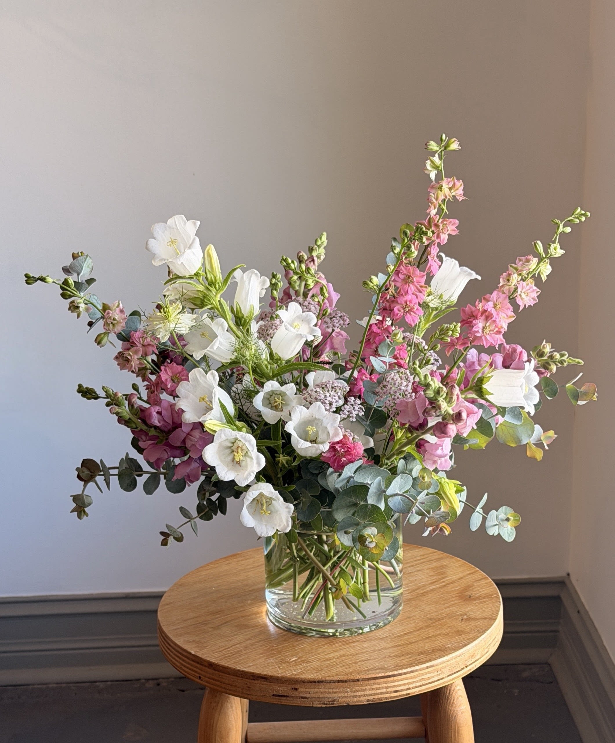 Summer's Wildflower - Summer's best flowers seem to be a bit on the wild side. Flowers picked right from the flower farm and arranged so you can share a little wild beauty.   Want something a bit more on the bright side? Let us know in the notes section your order form.   All of our flowers are seasonal, locally sourced and American grown. This allows you to receive the freshest flowers possible for a longer lasting bouquet or arrangement. Each bouquet or arrangement produced is unique to the season and may contain different flowers than what are listed here. 