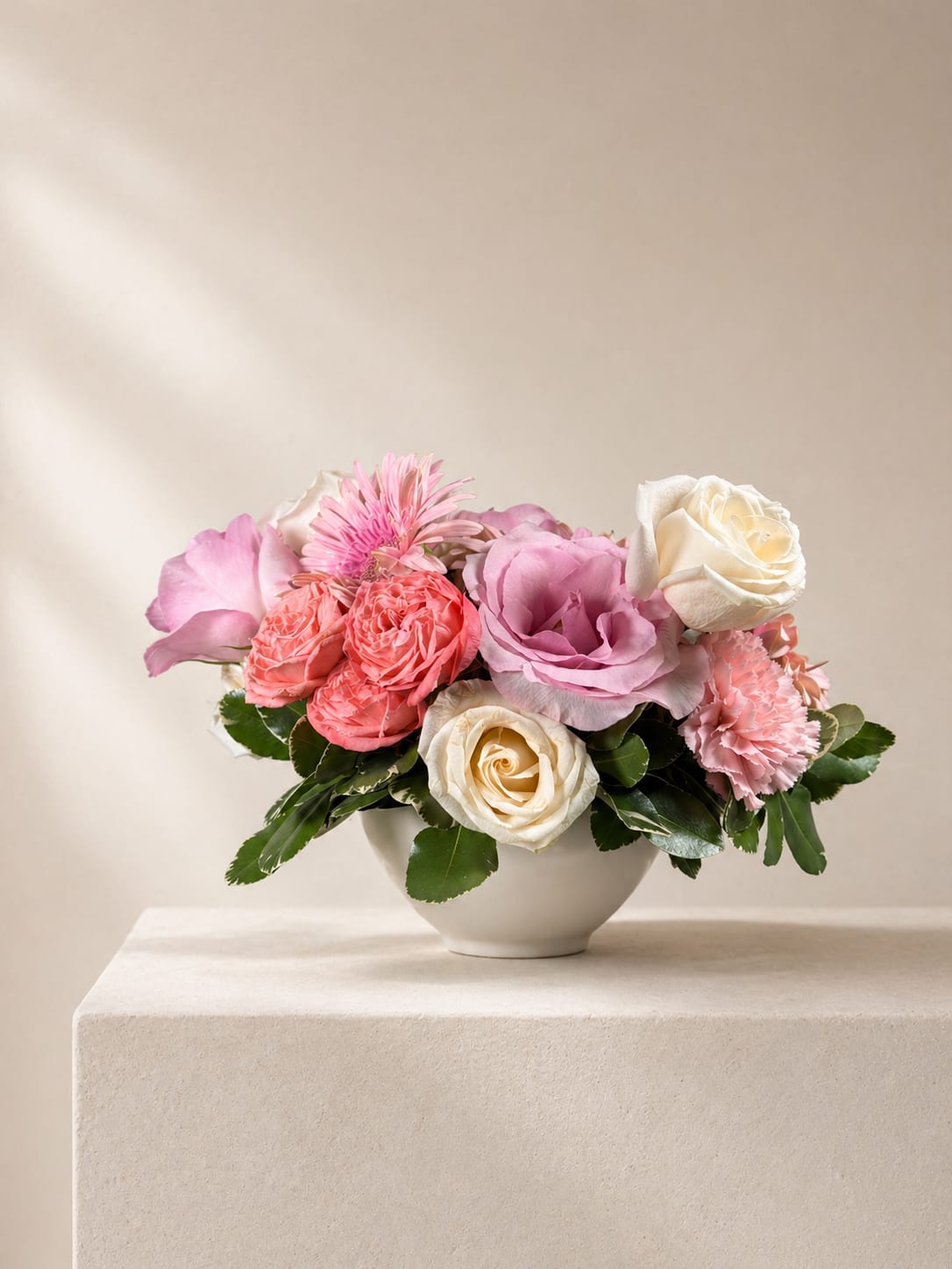 Sweetest Love - A soft and romantic arrangement in blush, petal pink, and creamy white, designed with a delicate, feminine feel. Gentle in palette and timeless in style, this piece is a heartfelt expression of tenderness and affection.