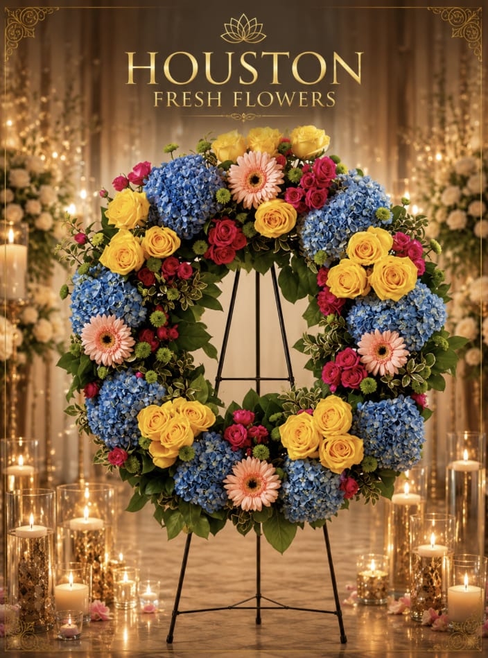 Vivid Spring - This colorful and bright wreath spray is representative of a life lived to its fullest. Colors and Flowers may change based off of season and availability. 
