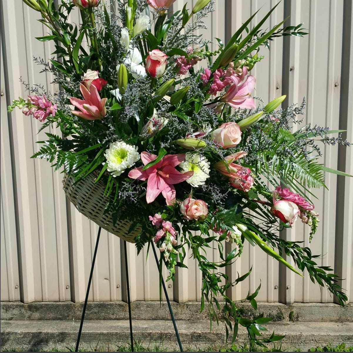 Basket of Blooms - Basket full of colorful flowers