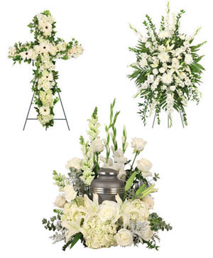 sympathy group 1 - sympathy group 1 this can be done in any color scream on request. Showen all white Includes all 3 pierces  Cross Floor basket  Urn wreath  We deliver to all tulsa Funeral homes and venues   sympathy group 1  #Schaudt'sFuneralService&amp;Cremation  #DillonFuneralService #StanleysFuneral&amp;CremationService #NindeFuneral&amp;Cremations #GaryKelley'sAdd'VantageFuneralService #SerenityFunerals&amp;Crematory #Jack'sMemoryChapel  #Reynolds&amp;AdamsCrestFuneralService #FitzgeraldSouthwoodColonialChapel #fitzgeraldivychapel #ButlerStumpff&amp;DyerFuneral #BixbySouthTulsaFuneralService&amp;Crematory #DyerMemorialChapelFuneral&amp;CremationService #MarkGriffithMemorialFuneralHomes  #RoseHillFuneralHome&amp;MemorialParkofTulsa #KeithD.BiglowFuneralDirectors #FloralHavenFuneralHome&amp;CemeteryinBrokenArrow #RivercrestCremation #MooreFuneralHome,Inc #MooreSouthLawn #MooreEastlawn #MooreRosewood #AfricanAmericanFuneralHomesinTulsa #CrownHillFuneralHome Sympathy group 1  