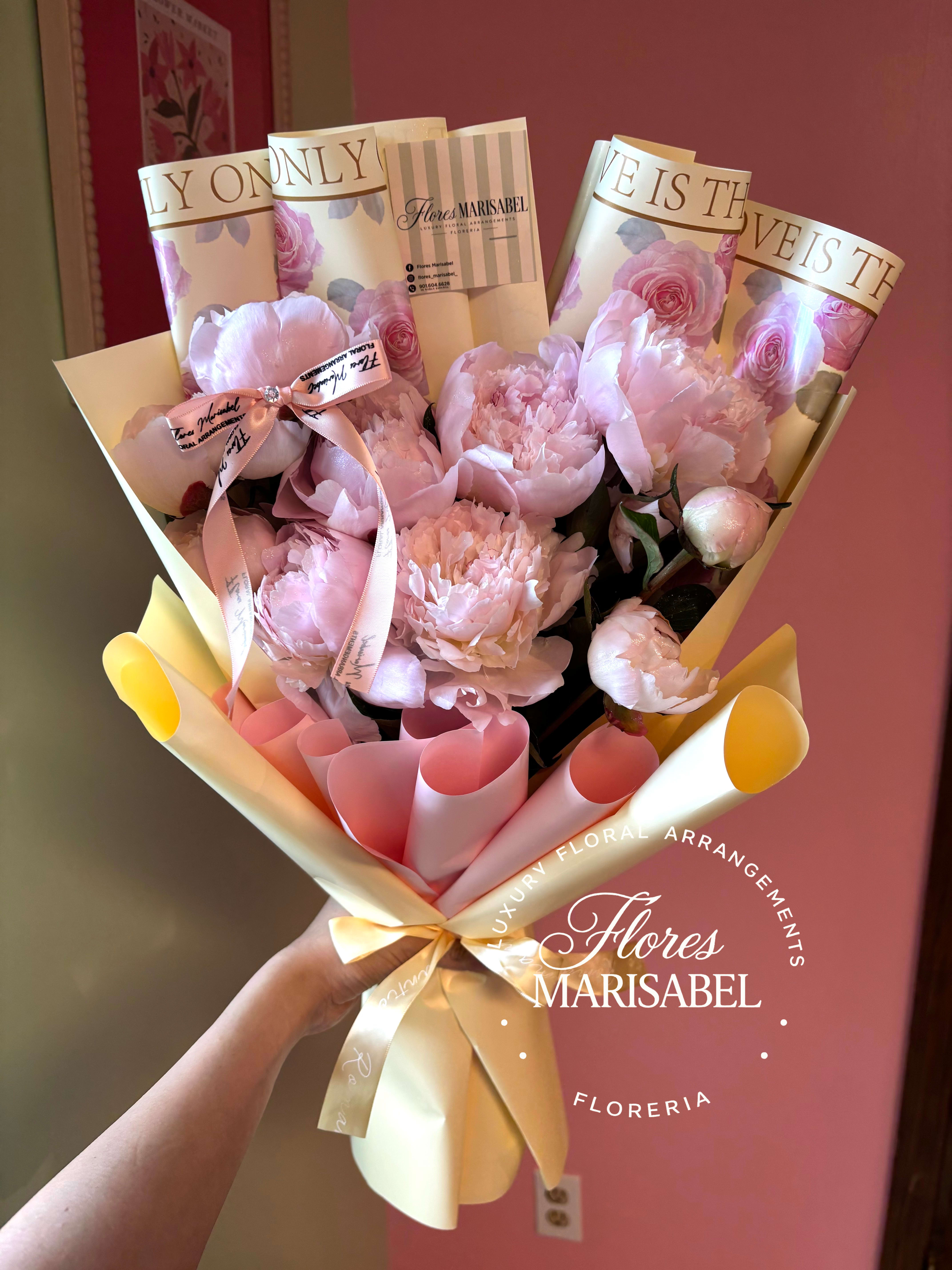 Sweet peony  - Peonies are subject to seasonal and supplier availability. If peonies are unavailable, we will contact you to discuss alternative options before fulfilling your order.