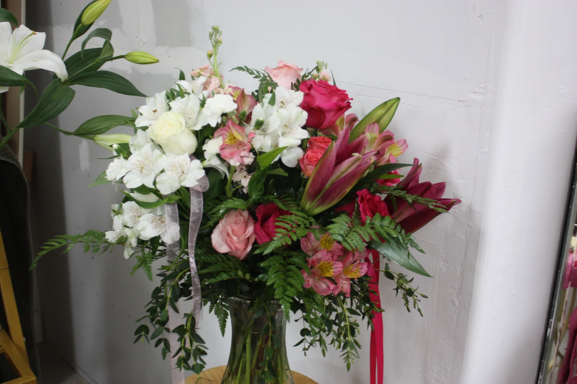 Sweethearts  - When they say they don't want anything for Valentine's Day they are LYING. Get them this sweet arrangement to celebrate your love.  Approximate Dimensions: 18"D x 18"H
