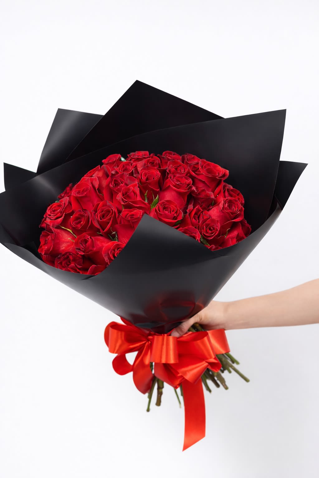50 Rose Bouquet - Luxury romantic bouquet with 50 beautiful premium roses Color change and add ons available upon request. 