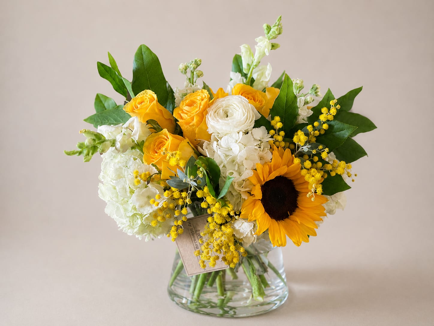 Hope &amp; Faith – White &amp; Yellow Arrangement (Same-Day Delivery Los Angeles) -  Hope &amp; Faith is a graceful white and yellow flower arrangement handcrafted in Los Angeles, designed to bring comfort, peace, and light to life’s meaningful moments. Featuring a fresh mix of elegant white and sunny yellow blooms, this arrangement offers a soft, uplifting look that is perfect for sympathy, remembrance, encouragement, and heartfelt support.  Whether you are sending flowers to a home, service, or loved one, Hope &amp; Faith delivers a message of warmth and compassion with timeless style.  Same-day flower delivery is available in Los Angeles, Glendale, Pasadena, Burbank, Eagle Rock, and nearby communities.  Seasonal substitutions may be made with flowers of equal or greater value while maintaining the overall white and yellow color palette and design style.