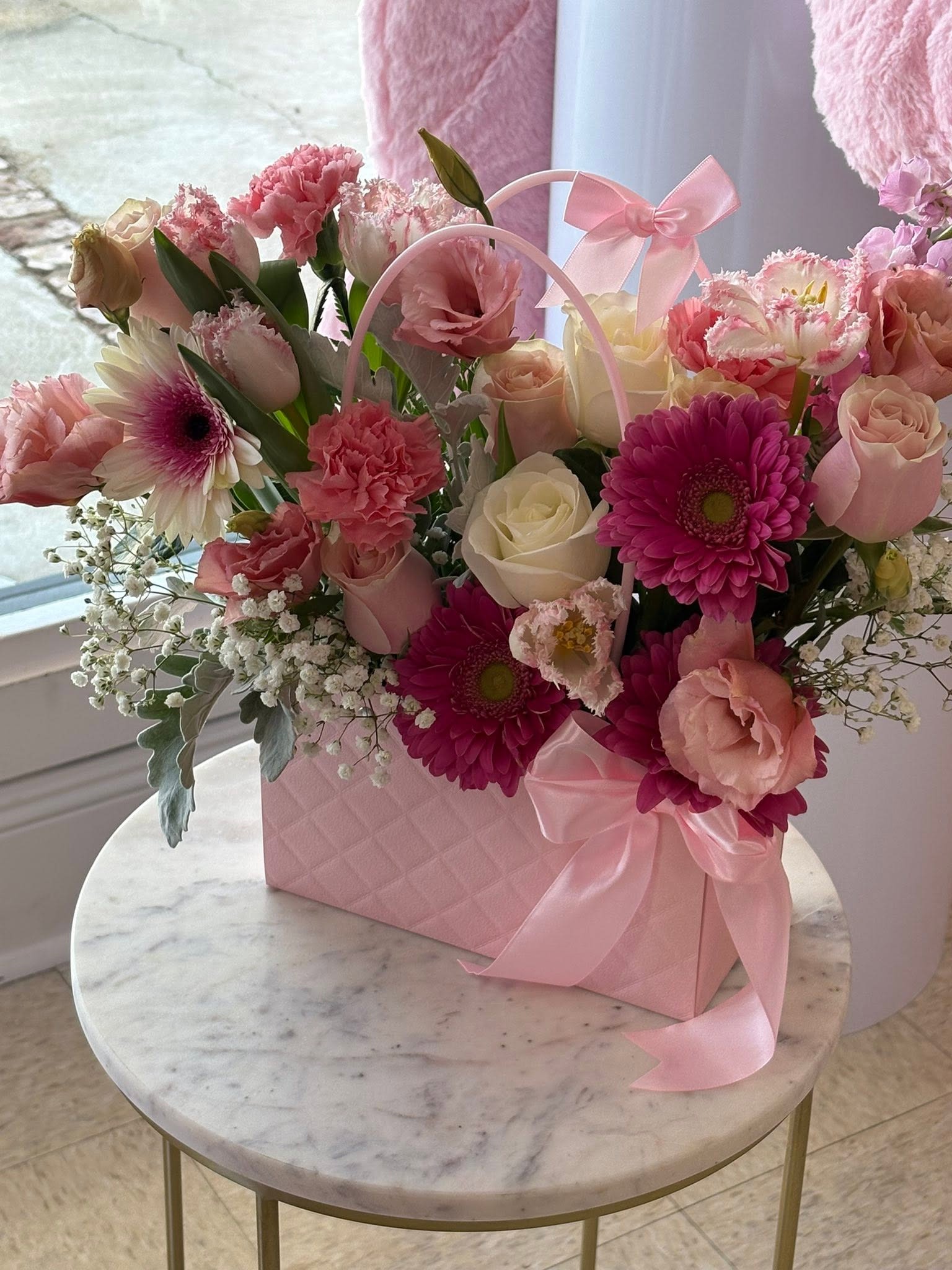 purse of sunshine - purse full of mix flowers