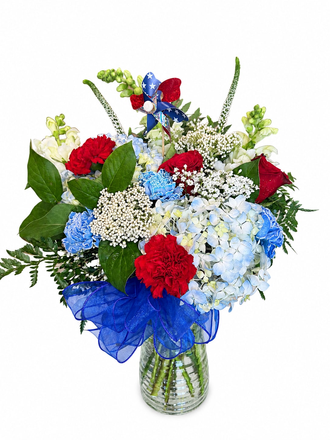 Firecracker Blooms - Beautiful arrangement to celebrate America!
