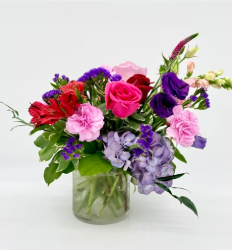 Cherry Berry - Sweet, bright, and effortlessly charming, Cherry Berry blends vibrant blooms in shades of cherry red, raspberry pink, and blackberry purple for a design that's as joyful as it is eye-catching.