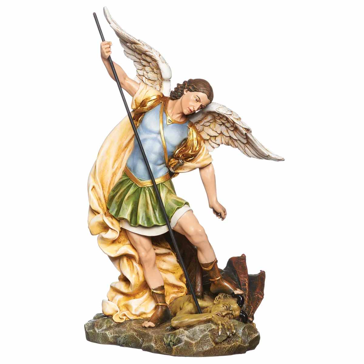 	12"H ST MICHAEL FIGURE RENAISSANCE COLLECTION - Theme	JS RENAISSANCE COLL Division	JOSEPH STUDIO Materials	RESIN/STONE MIX Dimensions	12"H 7.25"W 7"D