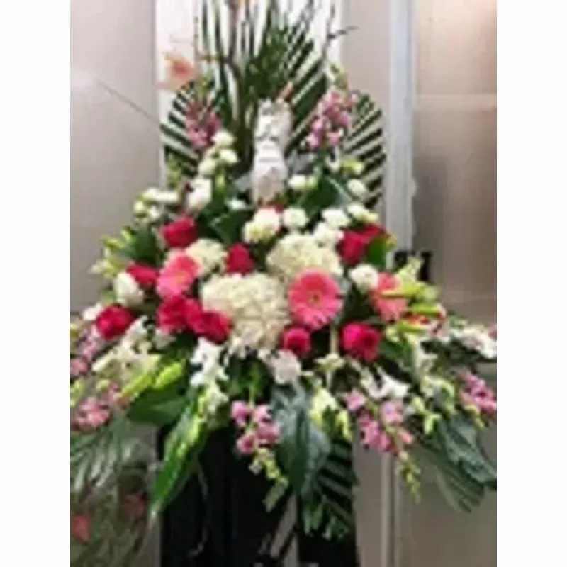 Floral Angel - Lovely Angel tribute display of flowers for your loved ones. 