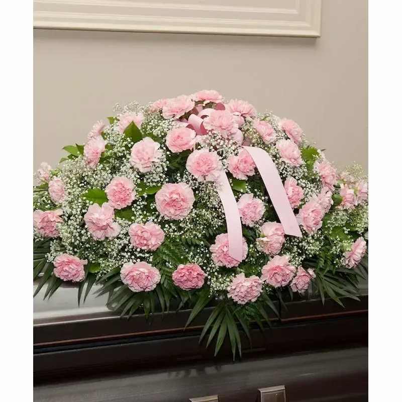 Pink Lush - All Pink Casket Spray. 