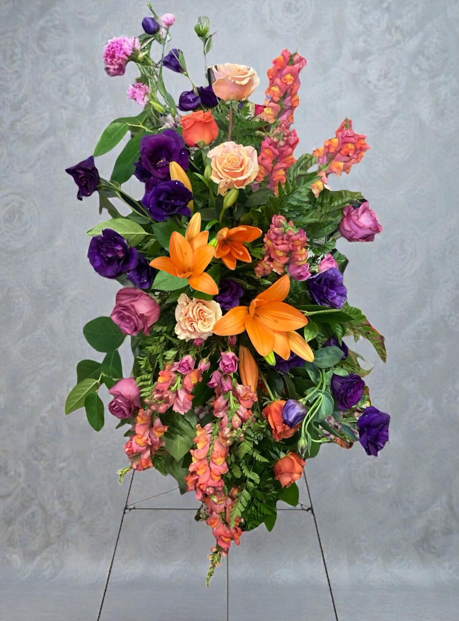 Sweet Memories Easel Spray - Perfect for honoring someone, with a bold, uplifting display, at a celebration of life or memorial service.
