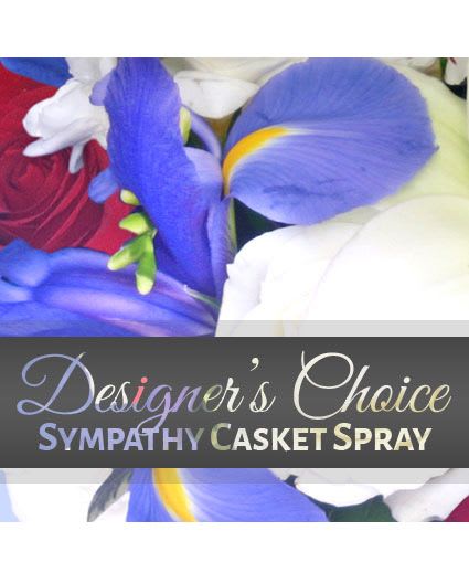 Sympathy Casket Spray Designer's Choice - Honor their character with stunning casket flowers that speak volumes. Our designers will create the perfect arrangement to celebrate their life during this challenging time. These flowers are nothing short of beautiful and will lift the spirits of those around them. *Please note colors and flowers pictured do not reflect the finished product; color and flower selections may vary.