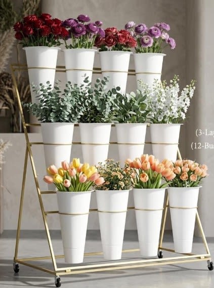 Mendez Flowers Bloom Bar Rental with Flowers - Size: 39.30 x 19.60 x 43.70 inches Color: Gold *No Assembly Required  Policy Overview Rental Duration: 24-hour rental period. Pick-Up/Drop-Off: Items must be collected from and returned to the store location. Sunday Events: For events scheduled on Sunday, please pick up your Bloombar Rental  on Saturday afternoon and return them on Monday. Reservation: If you're ready now, complete your payment in full during online checkout, or feel free to call us in-store to arrange a 30% deposit to reserve your event date. 