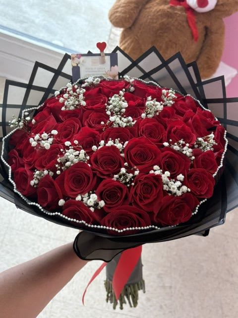 red fury - 50 red roses