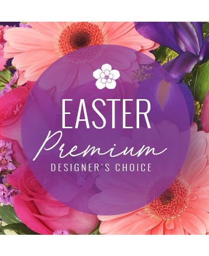 Premium Easter Florals Designer's Choice - Easter is a time filled with beautiful pastels and fresh blooms, so send stunning flowers to someone you love! This Easter arrangement is the perfect way to add an extra bit of class to your home for the spring season. Send our Premium Designer’s Choice arrangement for the cutest holiday of all!