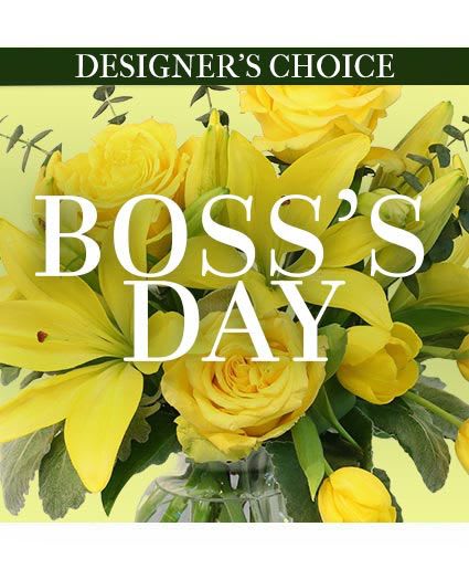 Boss's Day Florals Custom Arrangement - Celebrate the boss that goes above and beyond! Show your gratitude for the constant encouragement, motivation, and support your boss offers you every day. You can trust us to create something amazing for the fantastic boss in your life! It’s sure to inspire them the way they inspire you.