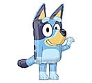 32" Bluey Mylar - Surprise a child or cartoon-lover with a playful 32" Bluey Mylar balloon-perfect as a birthday centerpiece or a cheerful party accent. This large character balloon features Bluey's bright blue coat, dark purple accents, a sunny yellow muzzle, and big white eyes that read as instantly familiar and full of fun; it's ideal for birthdays, kiddo celebrations, or to make someone feel specially celebrated.  Although this product is a character mylar rather than a floral arrangement, its bold colors and friendly pose make it an easy add-on to a balloon bouquet or tabletop display. At approximately 32 inches tall, it fills space and photographs well; pair with helium and ribbon for floating impact or weight it to stand beside a gift. It's a simple, joyful way to let the person you're thinking of know you picked something just for them.
