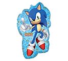 30" Sonic Jumbo Mylar - A bold, kid-friendly party focal piece built around a Sonic the Hedgehog character cutout - perfect for a birthday or themed celebration. This 30" Sonic jumbo mylar arrangement reads like a festive centerpiece that will make the birthday child feel like the star of the show, bringing instant energy and playful nostalgia to the room.  Bright blue cloud-like backing frames the character cutout, with pops of red, white and yellow throughout for a cheerful, cartoon-style look. The design is primarily a novelty decoration rather than a traditional floral bouquet, including a sturdy cardboard cutout and character-shaped hard goods that hold up well on a table or display stand.  Use this piece to punctuate a Sonic-themed party, decorate an entryway, or award the guest of honor with a fun keepsake they can pose beside. No special care is required like fresh flowers-simply position it where it will be seen and enjoyed; its 30-inch scale makes it visible across a room and easy to place for maximum impact.