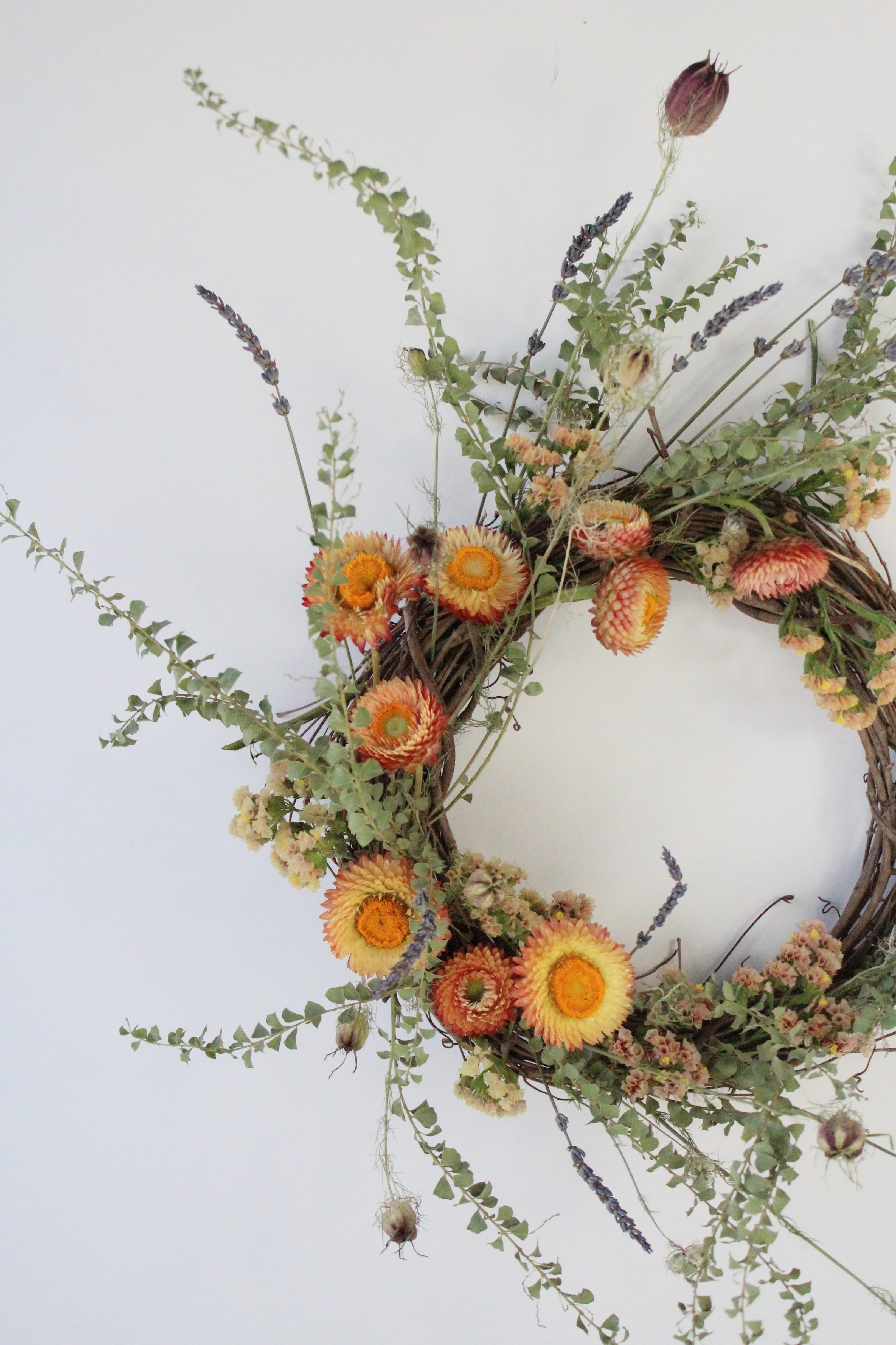 Summer Door Wreath - The perfect summer wreath to fit any front door!