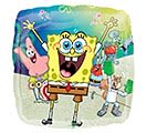 18" Spongebo Squarepants Mylar - A bright, playful 18" SpongeBob SquarePants mylar balloon that brings instant smiles for a child's birthday or a cheerful "get well" surprise. This yellow-centered character balloon features SpongeBob with Patrick and friends in a colorful mix of blue, pink, and green-perfect for a kid who loves cartoon characters or a SpongeBob-themed party.  The design is printed on a rounded rectangular mylar surface and arrives ready to tuck into a gift bag or tie to a small handful of balloons. Though this item is a hard good rather than a floral piece, it pairs beautifully with any of our kid-friendly bouquets or a small gift to create a complete celebration package. Order it as a fun topper to birthday flowers or as a standalone novelty keepsake; the vibrant colors and familiar characters make the recipient feel celebrated and seen.