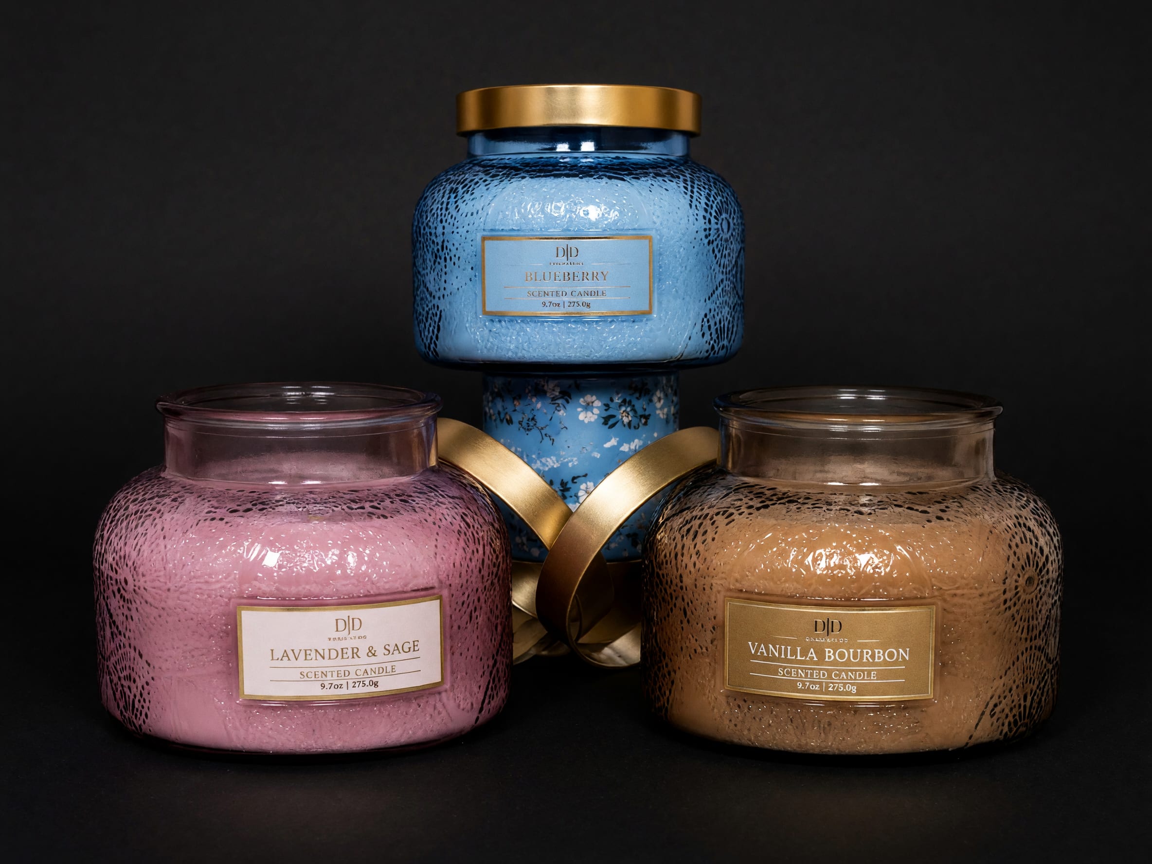 Handcrafted Soy Candle - Perfect as a thoughtful add-on for birthdays, sympathy gifts, thank-you bouquets, or everyday moments. Lavender&amp; Sage, Driftwood, Vanilla Bourbon.............Note: Candles are sold individually. Photo shown displays multiple scent options.