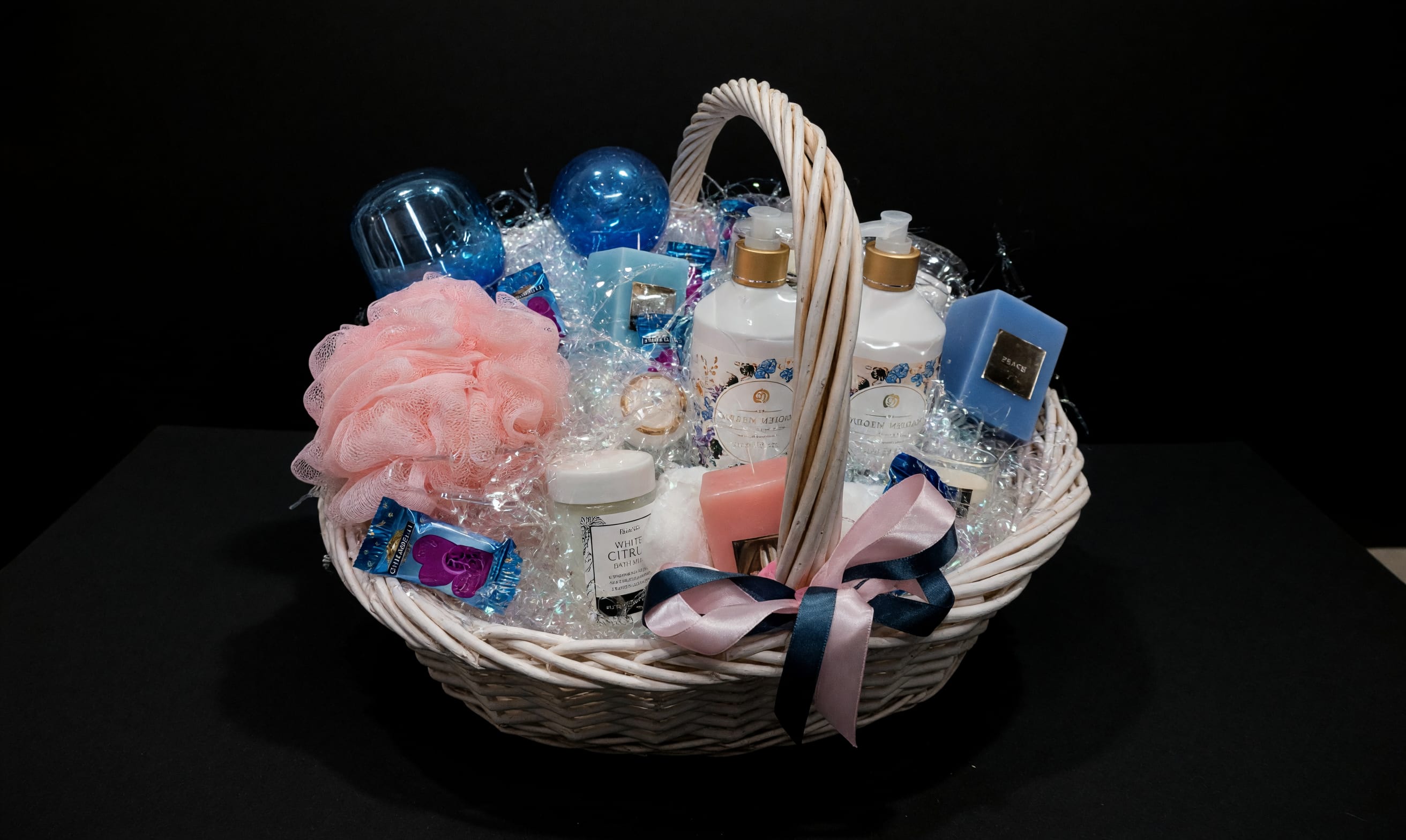 Spoil Her Gift Basket - Treat someone special with a curated gift basket featuring bath, body, and self-care favorites. Customize your basket to fit any occasion, making every gift as unique as the person receiving it.