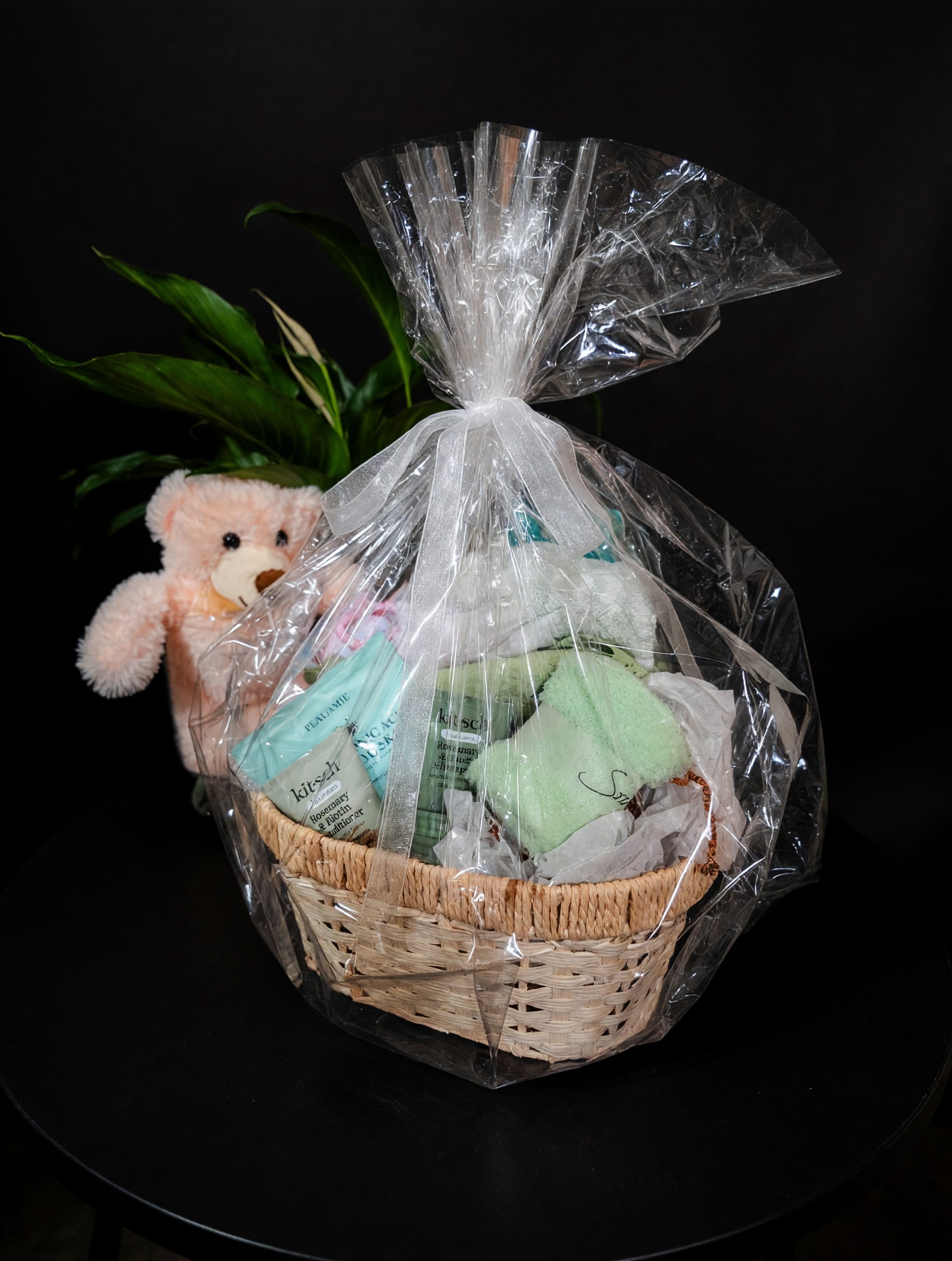 Gift set with companion teddy bear! - Pamper someone special with a deluxe spa gift basket featuring candles, bath and body essentials, a cosmetic bag, and thoughtful gifts. Customize the contents to create a one-of-a-kind gift for any occasion.