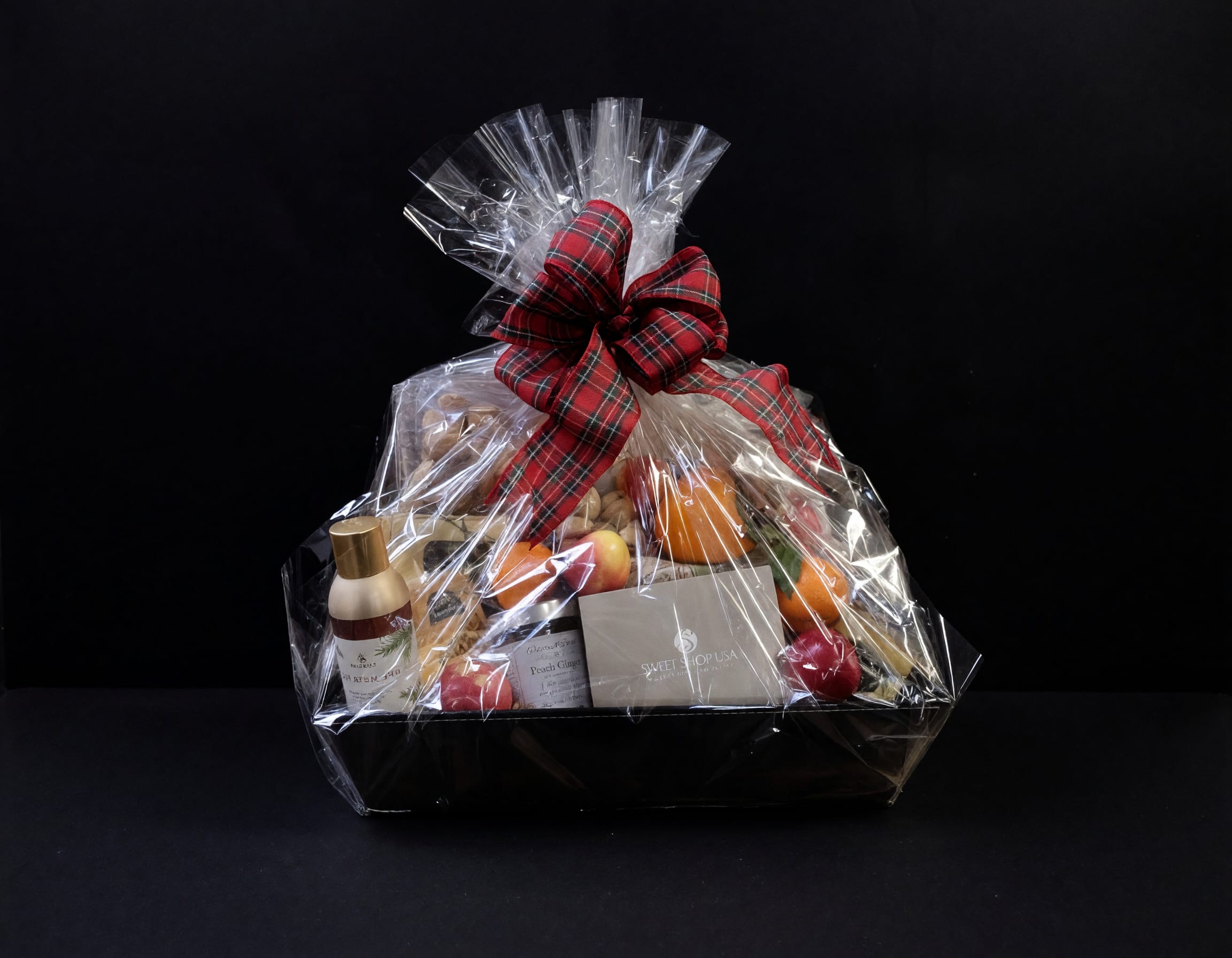 Comfort &amp; Gourmet Gift Basket - A thoughtfully curated basket featuring gourmet treats, fresh fruit, and specialty gifts. Customize the contents to create the perfect gift for holidays, thank-you gifts, sympathy, get well wishes, or any special occasion.