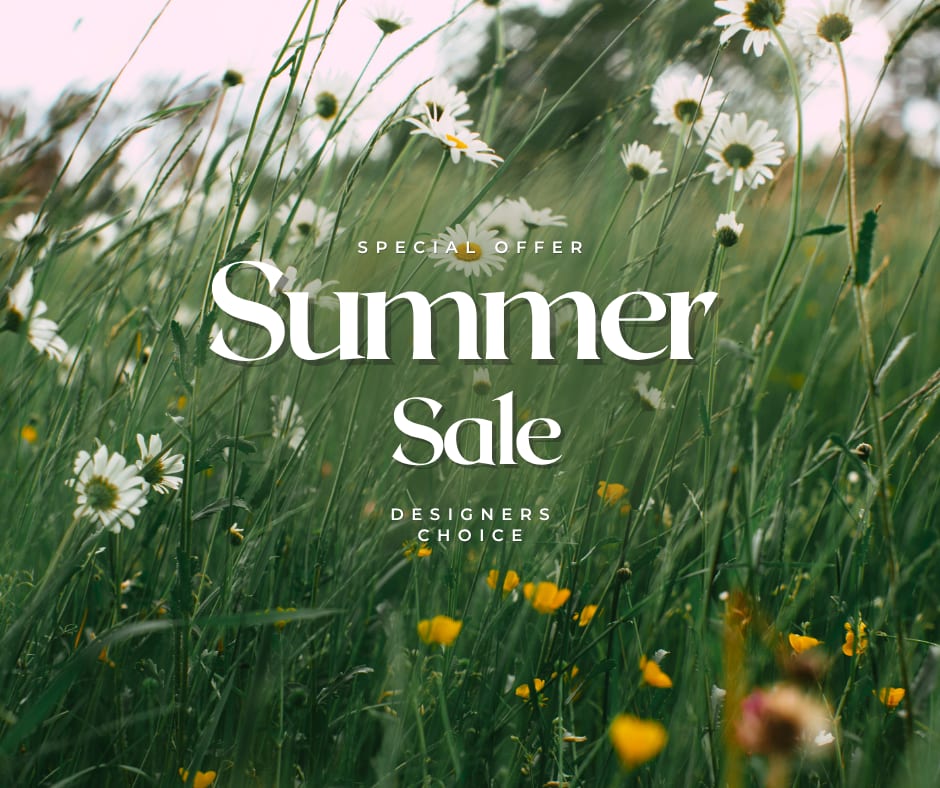 Summer Sale Designers Choice - Designer's Choice Special Our designers will hand-select the freshest blooms and create a beautiful, one-of-a-kind arrangement just for you.  Please note:  This special is Designer's Choice only. No custom flower requests or color selections.   Let us surprise you with the beauty of summer! Call us or order online to reserve yours before they're gone.
