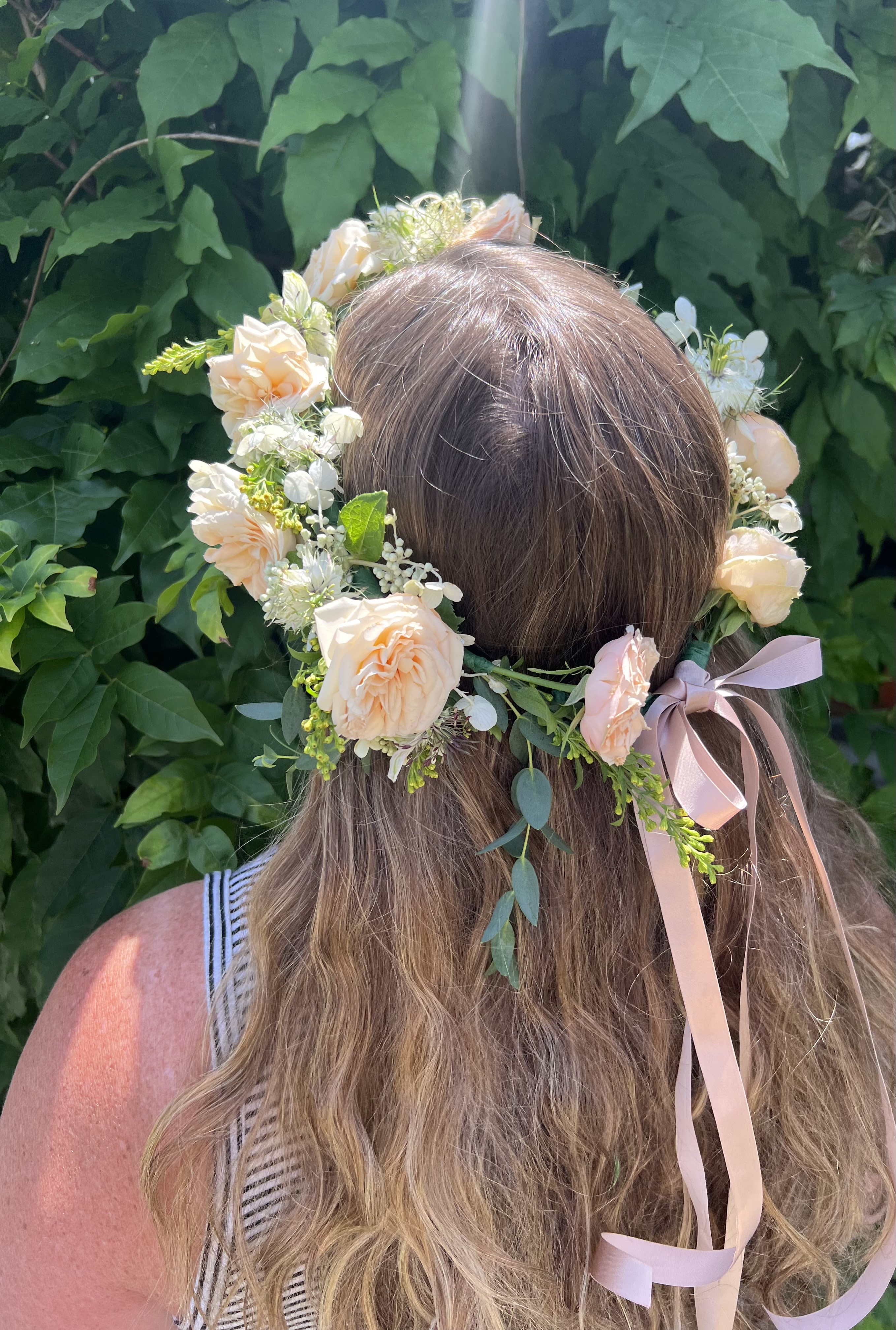 Custom Flower Crown - Each crown is carefully designed to match your unique style, color palette, and occasion, creating a one-of-a-kind piece you'll love to wear. Whether you're walking down the aisle, celebrating prom, posing for a photoshoot, attending a festival, or simply spending the day feeling like a fairy in a garden, your flower crown will be thoughtfully crafted to bring your vision to life. 