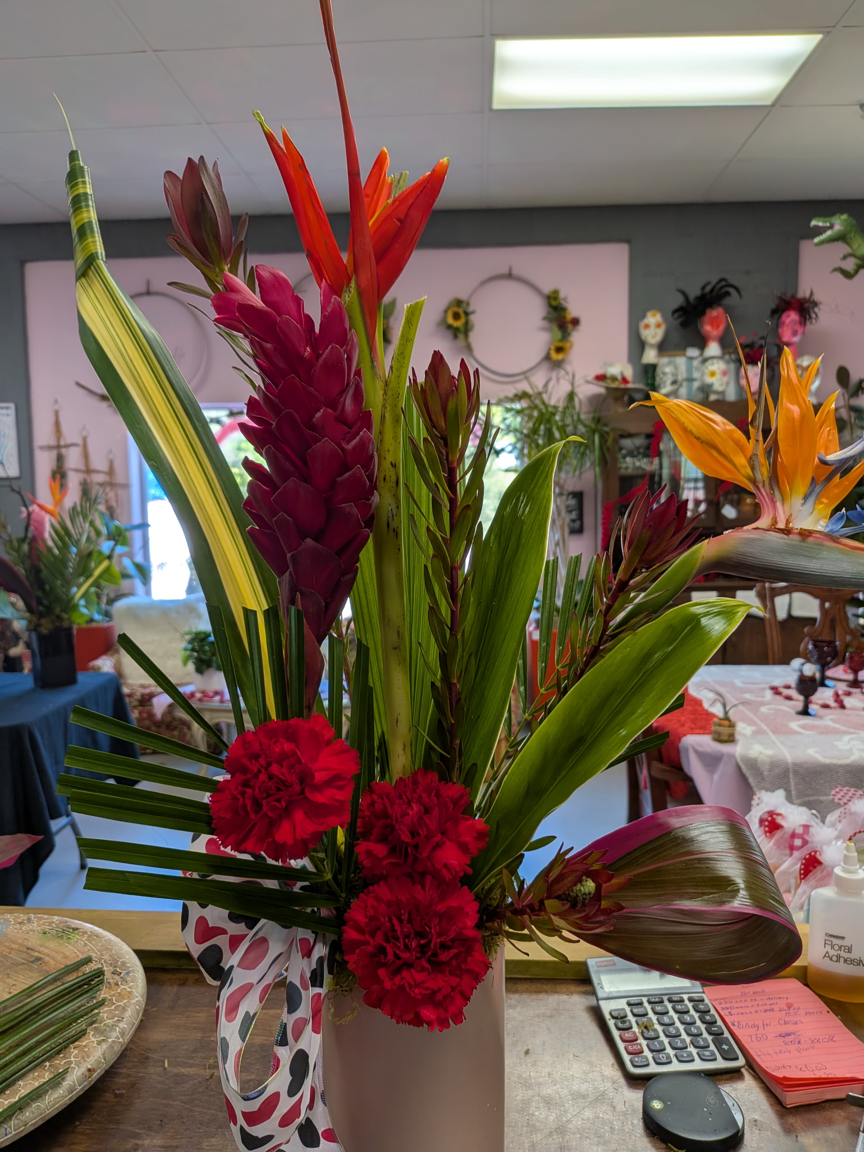 Brilliant Red - Brilliant red ginger paired with lush, long-lasting foliage.
