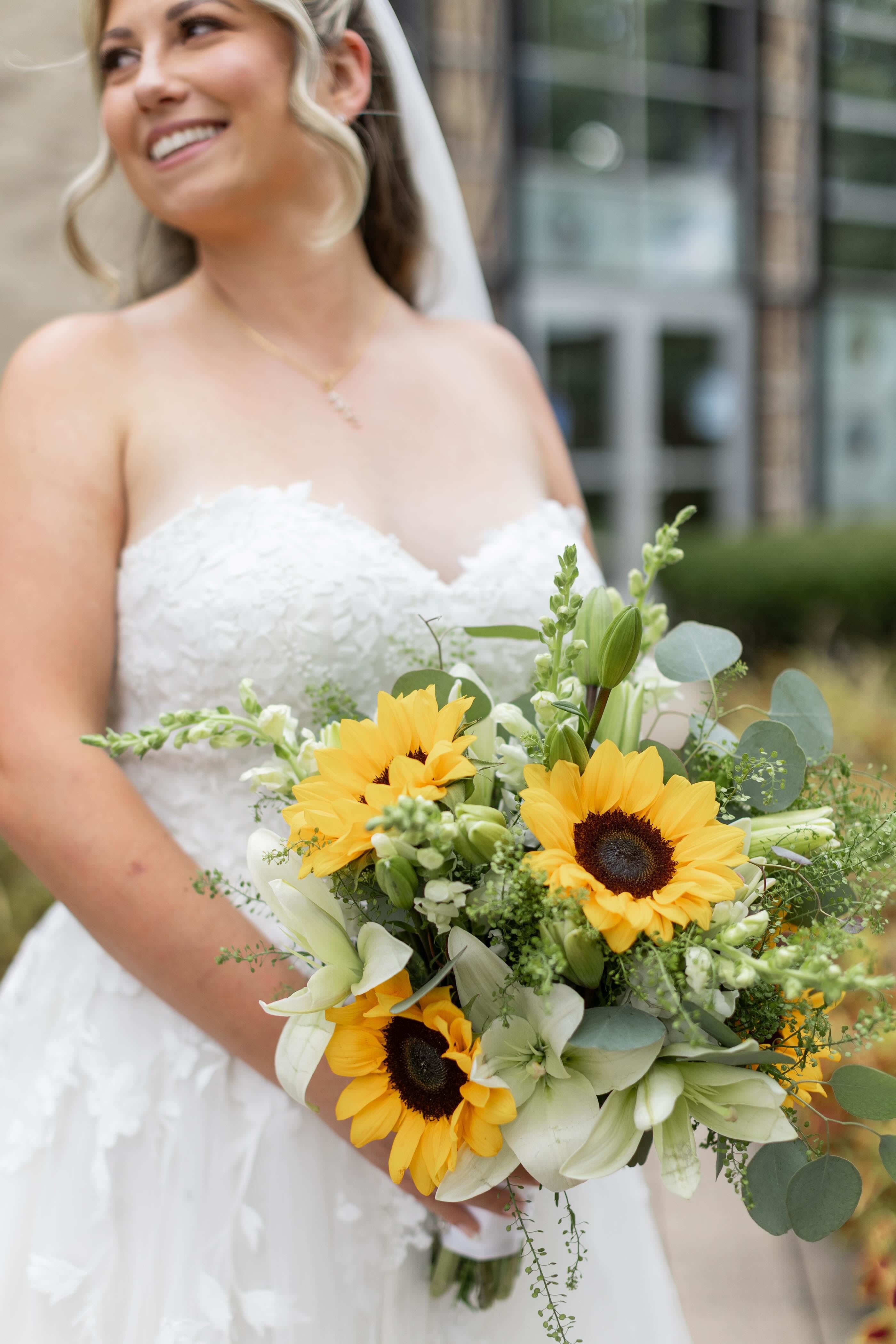 Sunflower &amp; Lily Bouquet  - Sunflower &amp; Lily bouquet 
