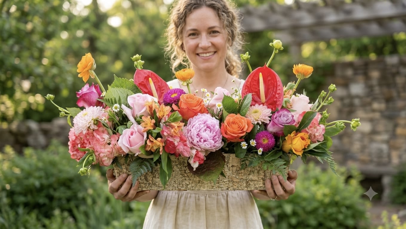 Spring Garden  - All around centerpiece 