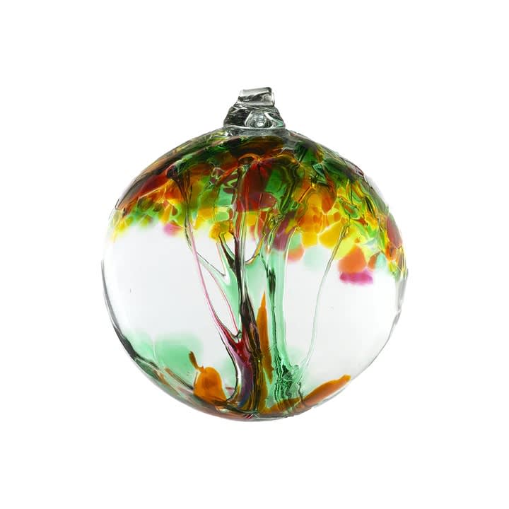 Tree of Healing Ornament - Kitras Art Glass - Hand blown Glass Ornament - Like trees in a forest, no two are alike, with a special sentiment for each theme. Enjoy the magic of the seasons or give the gift of inspiration with these unique glass ornaments, ready to give in a gift box.   The Tree of Healing reminds us to take time for ourselves, to gather strength from friends and family, and to not lose hope that we will once again be whole and well.