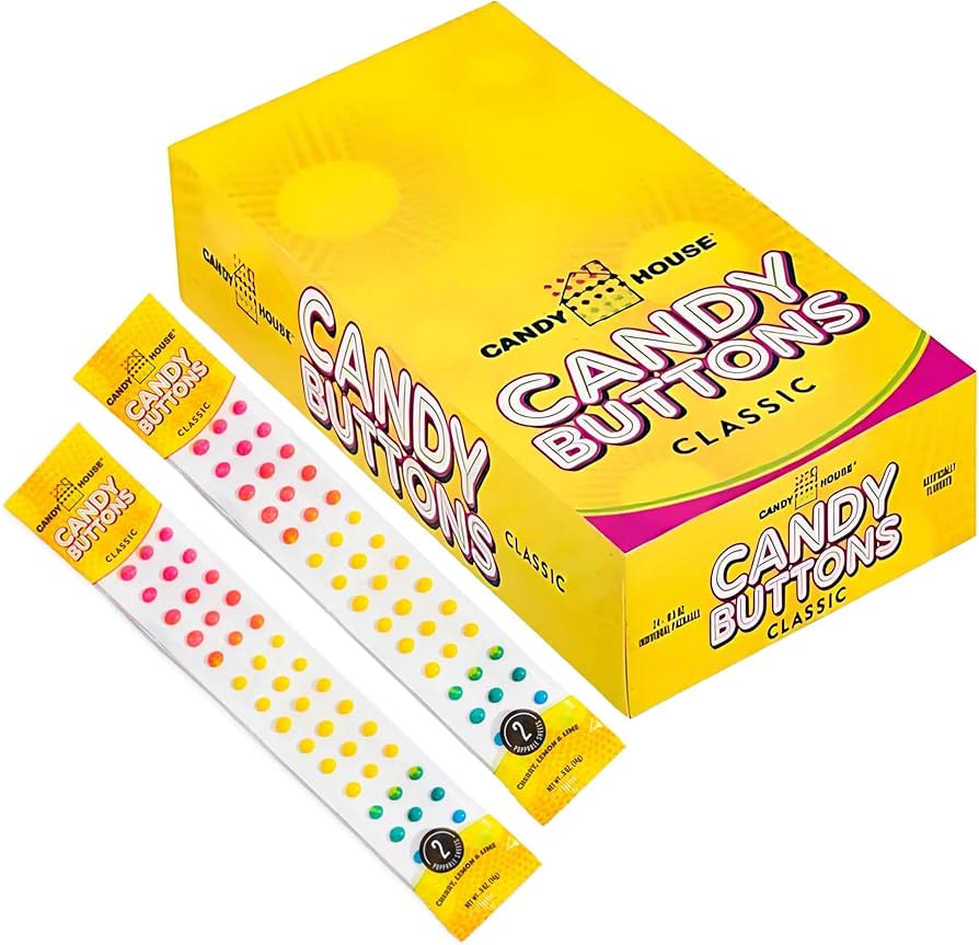 Candy Buttons - One package of Classic Candy Buttons.  .5 oz by Candy House