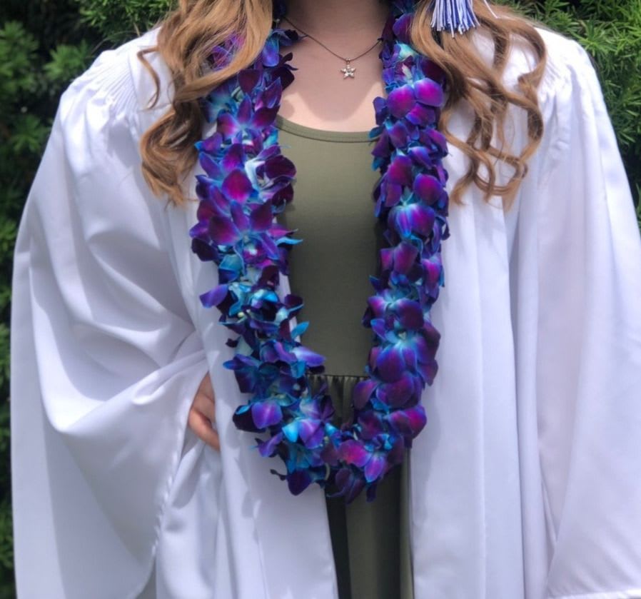 Double Orchid Lei - This is a double orchid Lei.   