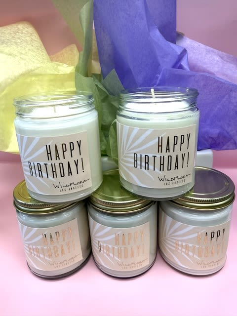 Birthday Candle - French Lavender scented birthday candle