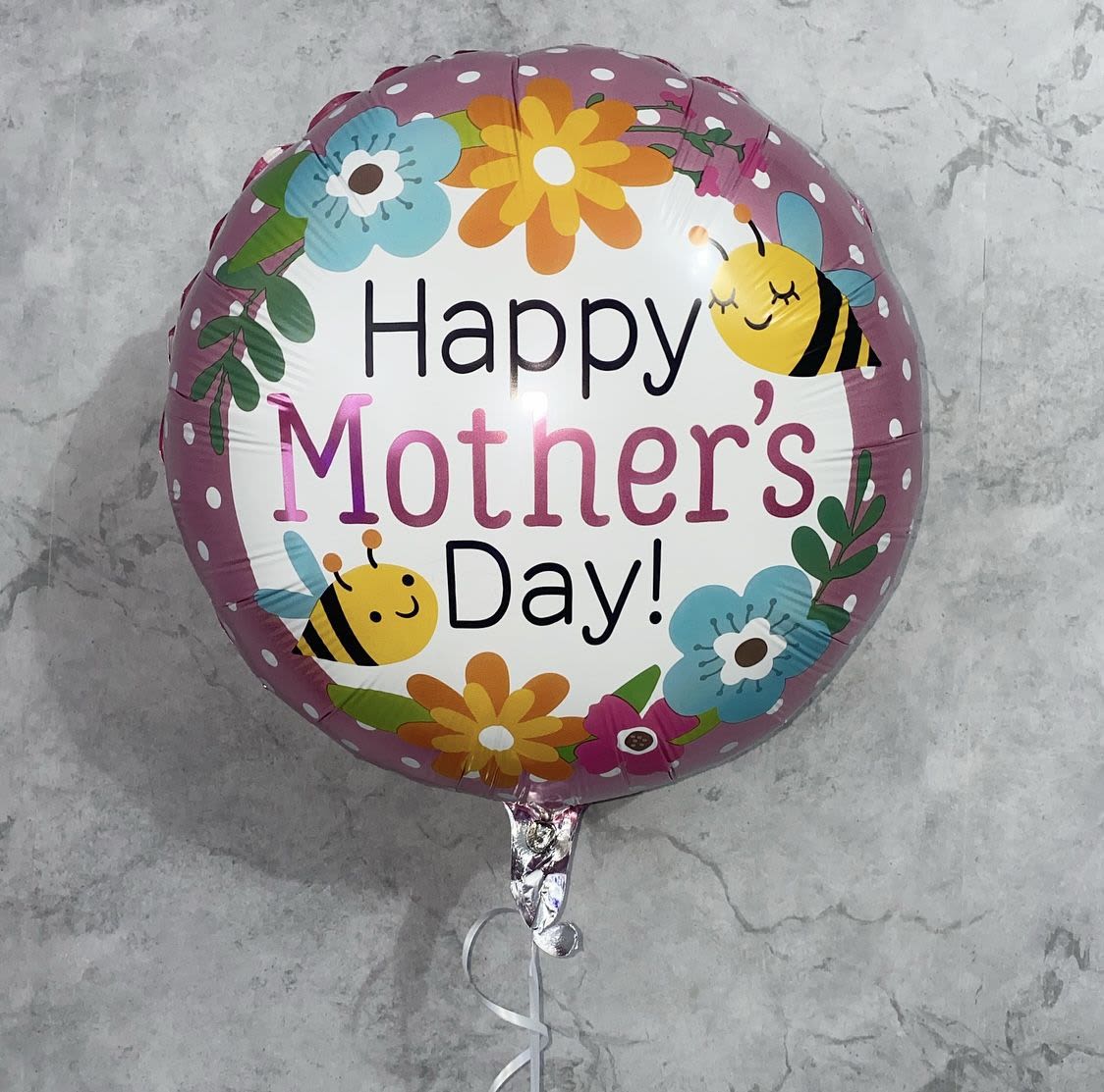 Mother’s Day Helium Balloon – Floating Gift Balloon - Beautiful helium-filled Mother’s Day balloon that floats and adds a special touch to any gift or floral arrangement. Perfect for celebrating Mom with a fun and festive detail.