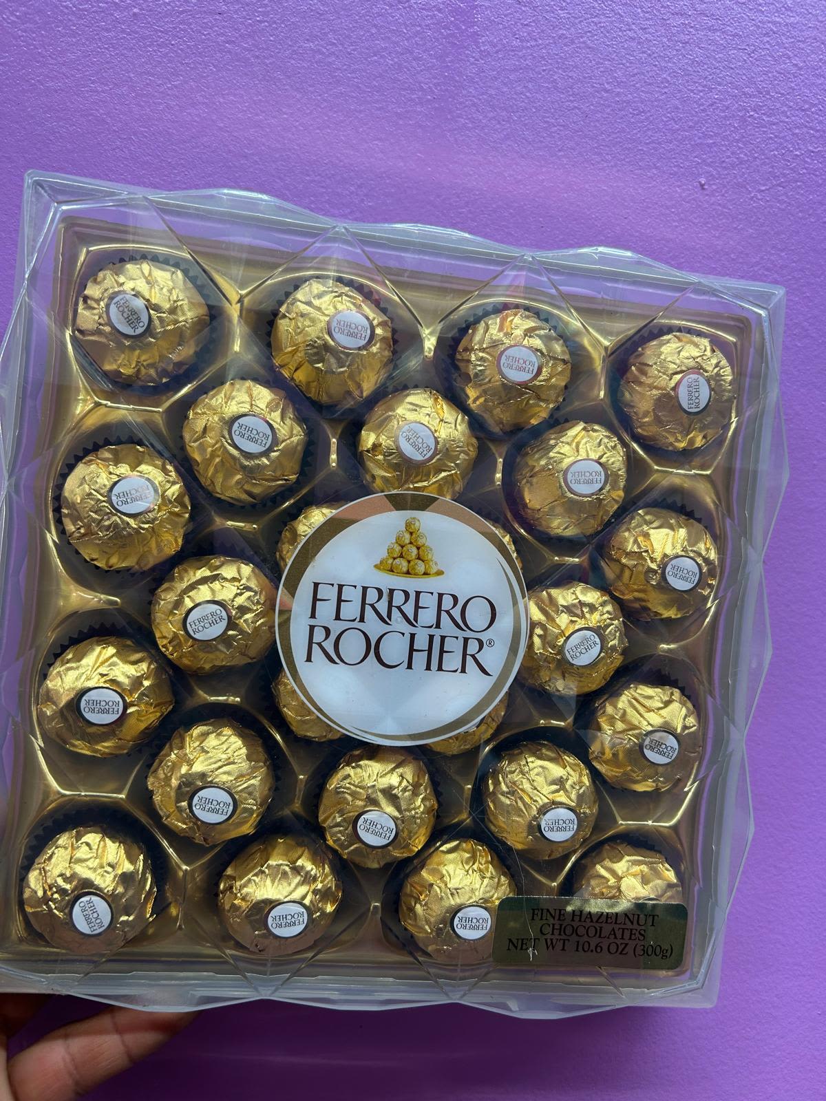 Ferrero Rocher 300g Chocolate Gift Box – Elegant Mother’s Day Treat - Delight Mom with the luxurious taste of Ferrero Rocher chocolates. This 100g box features premium hazelnut chocolates wrapped in signature gold foil—perfect as a sweet add-on to any floral arrangement or gift. A classic, elegant treat that makes Mother’s Day even more special.