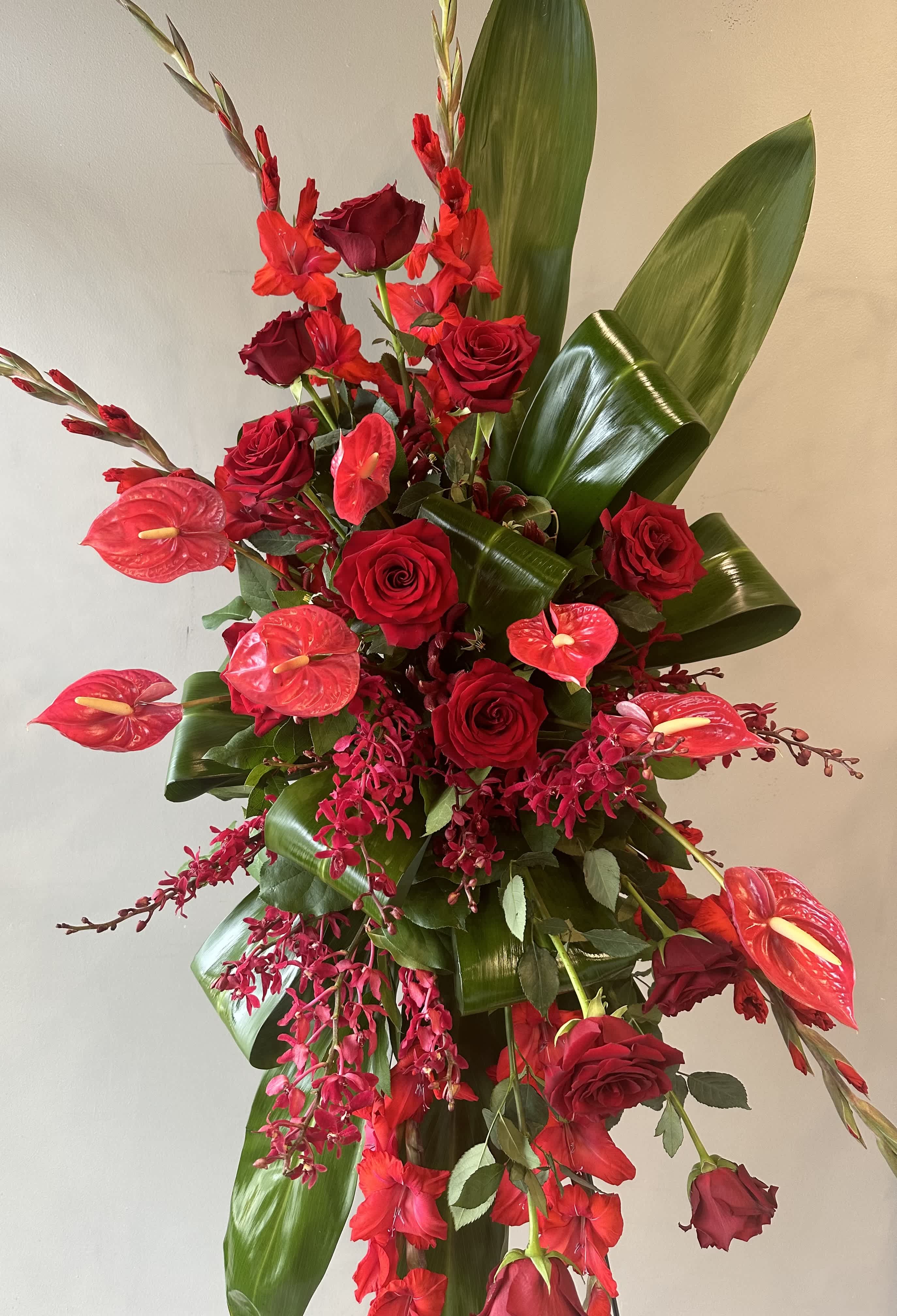 Beloved Standing Spray  - *Notice Must Be Given Prior To Placing Order To Ensure All Flowers Can Be Included* 