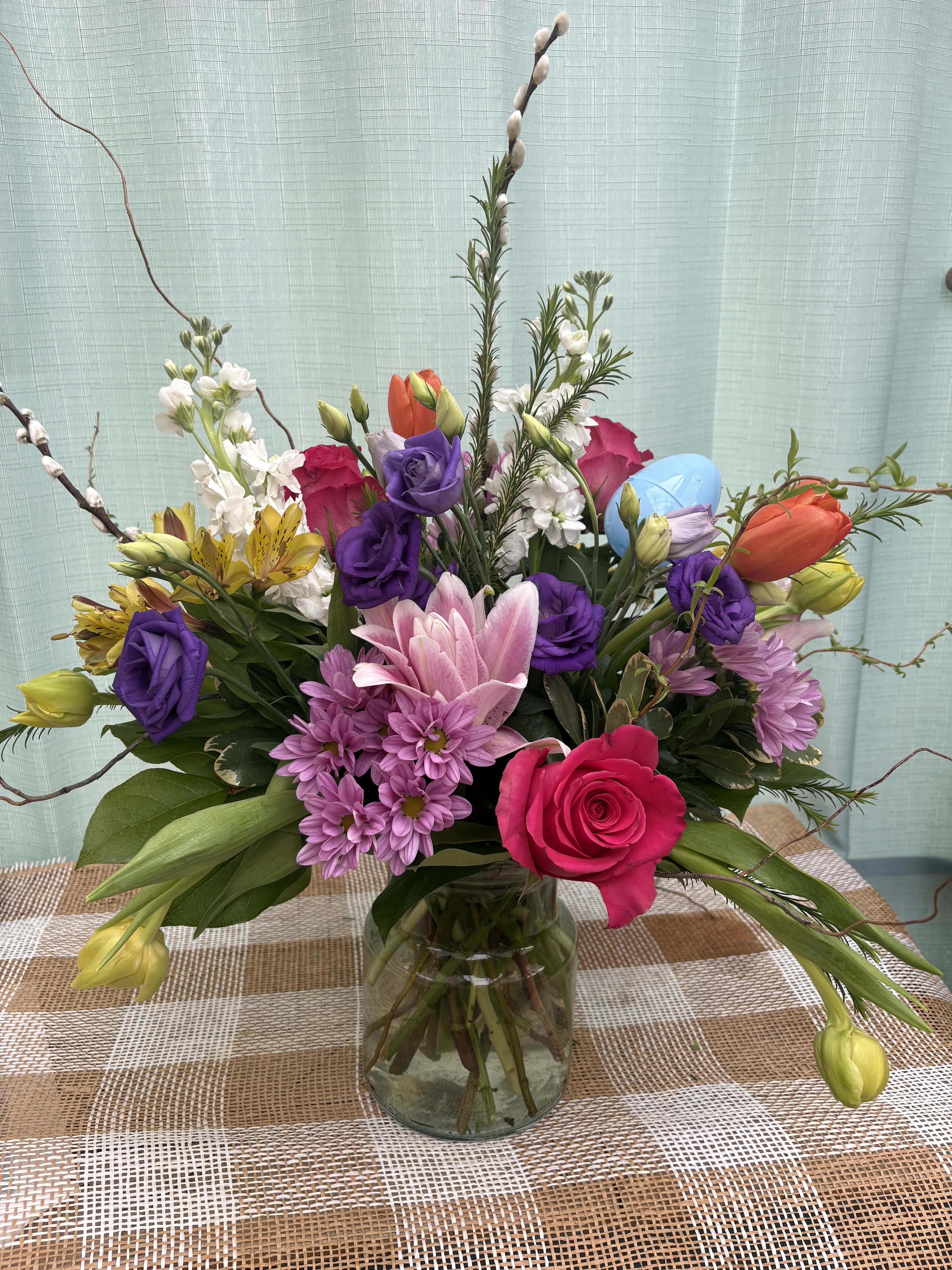Bright and Bubbly Arrangement - A bright spring arrangement in fun colors