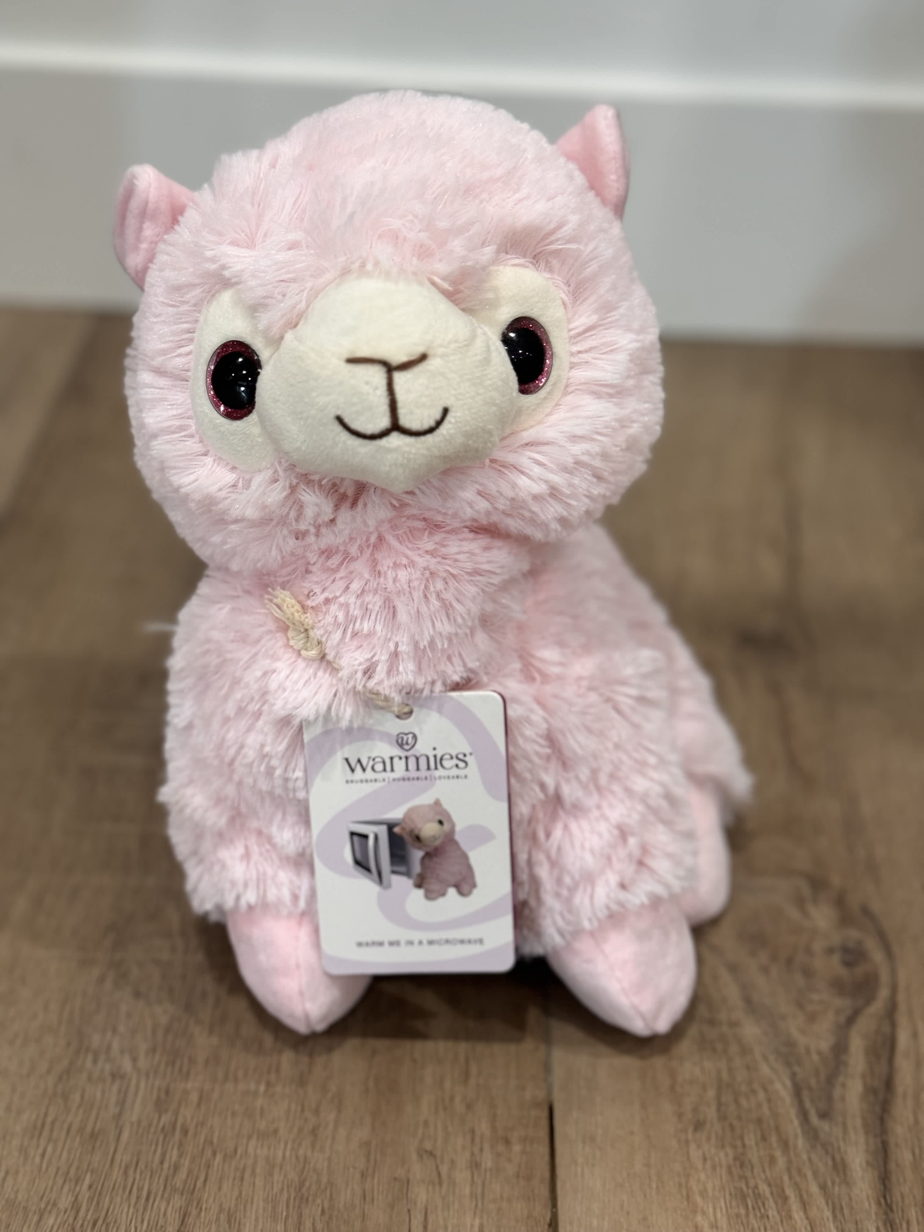 Pink Lama Warmie - Warm me in the Microwave! Scented with Relaxing Lavender. Soothes, Warms, and Comforts