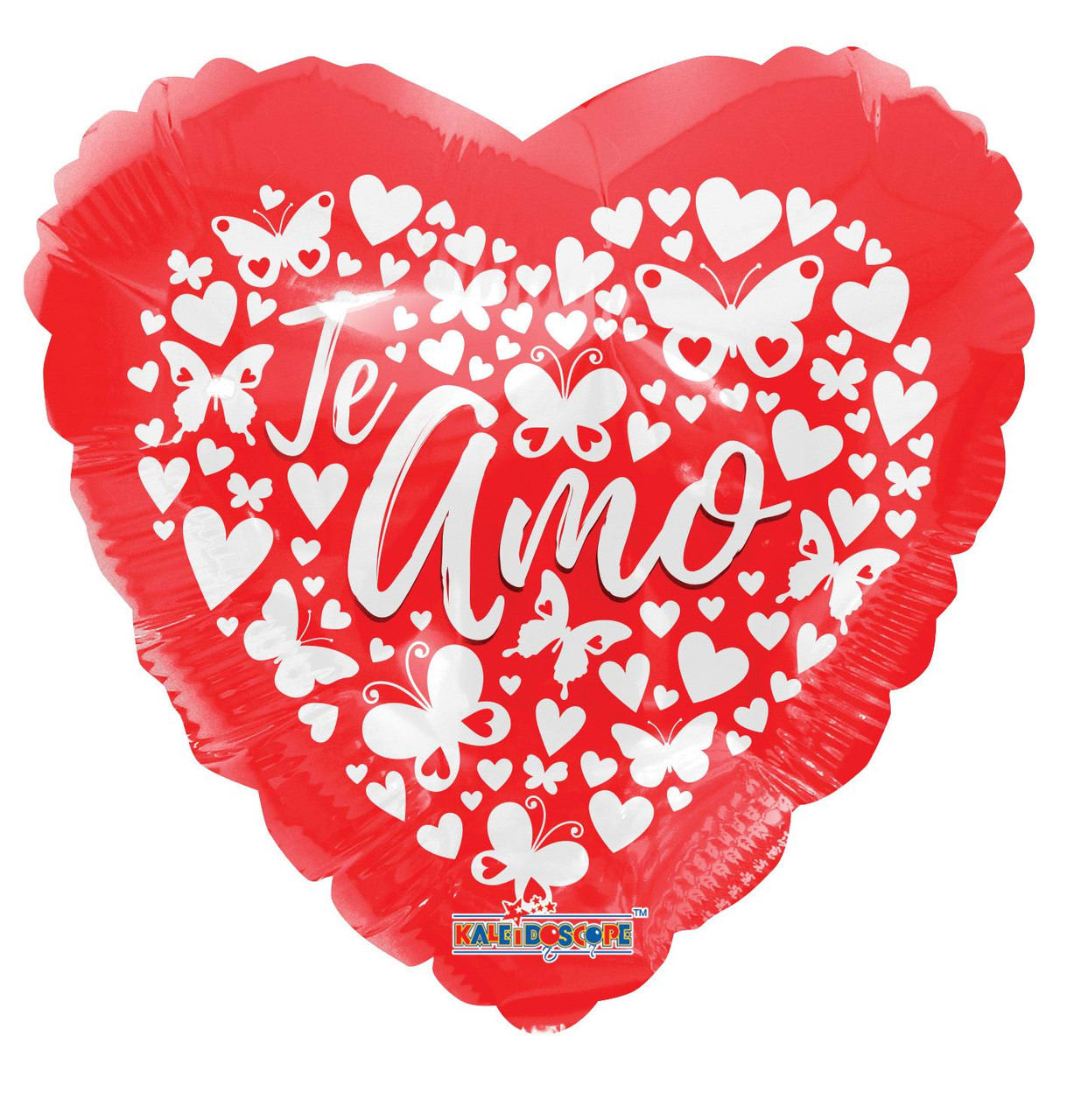 Te Amo Balloon - 18" Te Amo mylar balloon. Filled with helium. Stays afloat up to 7 days. Styles my vary due to availability Globo de mylar Te Amo de 18". Lleno de helio. Permanece a flote hasta 7 días. Los estilos pueden variar según la disponibilidad.