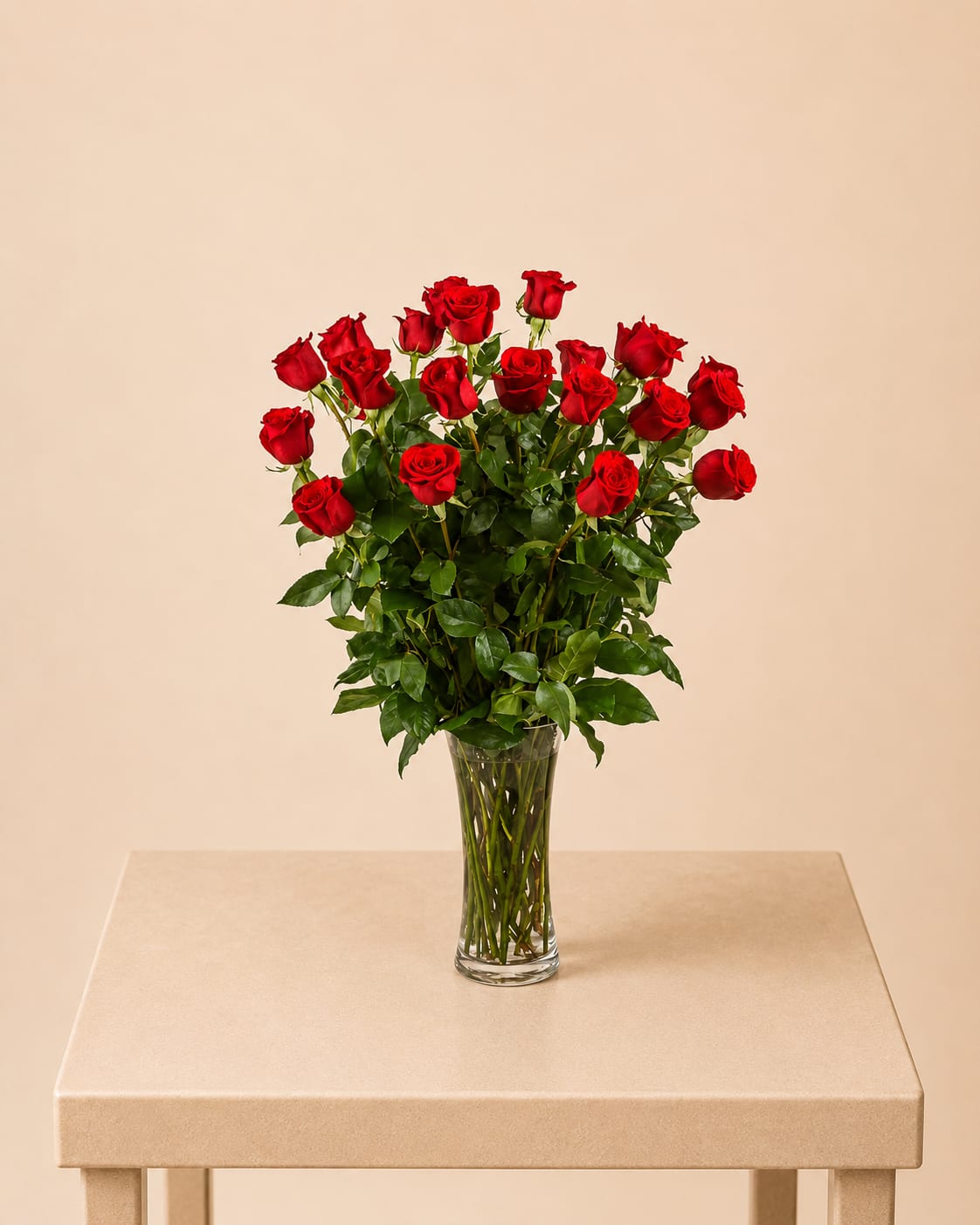 Two Dozen Long Stemmed Red Roses  - These two dozen red roses provides the classic romantic gift. It's perfect for Valentine's Day or an Anniversary.  Each piece is Designer’s Choice, created with fresh seasonal blooms. Flowers and colors may vary based on availability while maintaining the overall style and quality. 