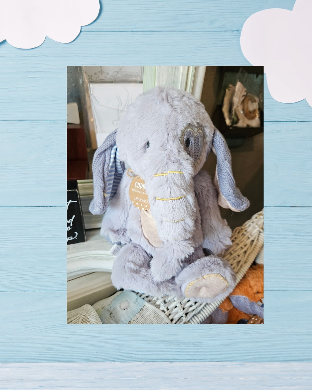 Elephant Oddball Stuff Animal - If you love to be silly, or feel odd some days, just remember that's why you are special, in lots of ways!