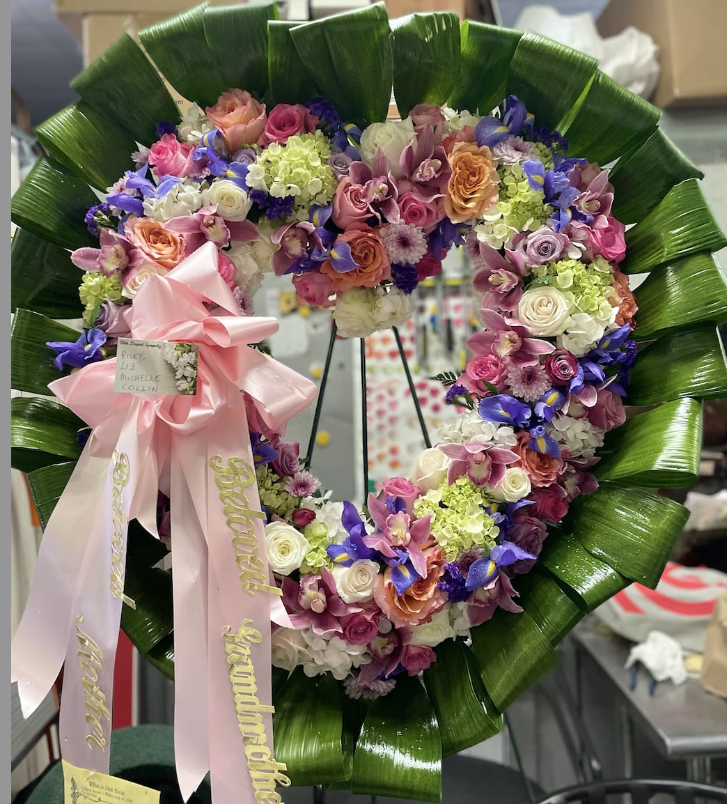 Mixed Open Heart  (Deluxe Shown) - Make it extra special with a perfectly crafted design. Custom ribbons are available for every design. 