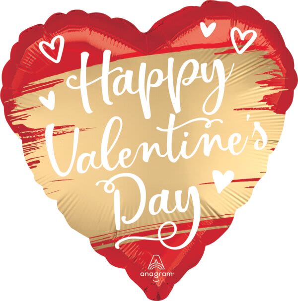 Mylar Happy Valentines Day Balloon - Happy Valentines Day foil balloon